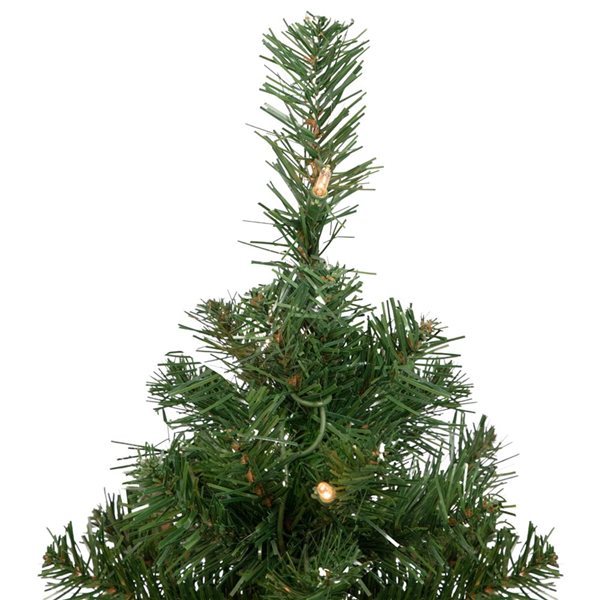 Northlight 2-ft Pre-Lit Oakridge Noble Fir Artificial Christmas Tree  Clear Lights