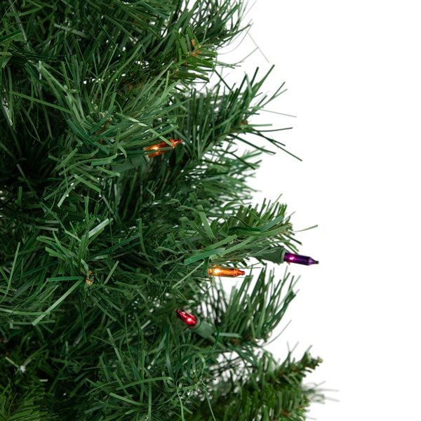 Northlight 2-ft Pre-Lit Medium Royal Pine Artificial Christmas Tree - Multicolor Lights