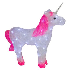 Northlight 23-in Lighted Commercial Grade Acrylic Unicorn Christmas Display Decoration