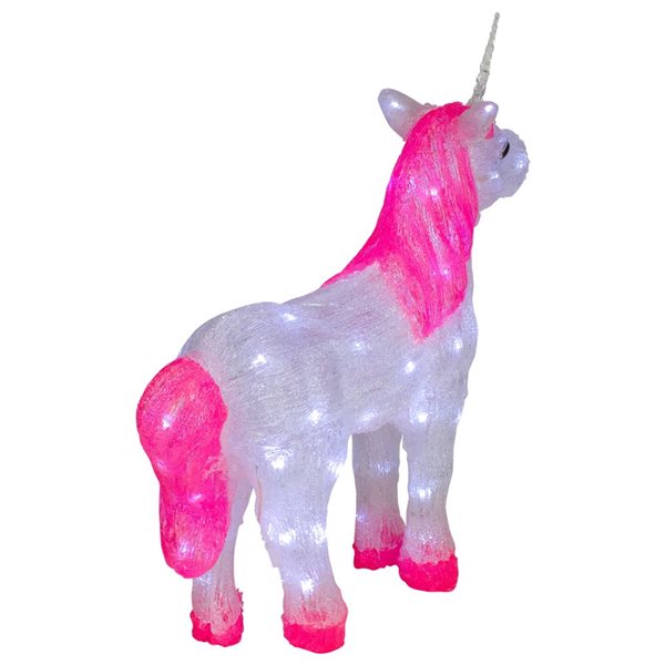 Northlight 23-in Lighted Commercial Grade Acrylic Unicorn Christmas Display Decoration