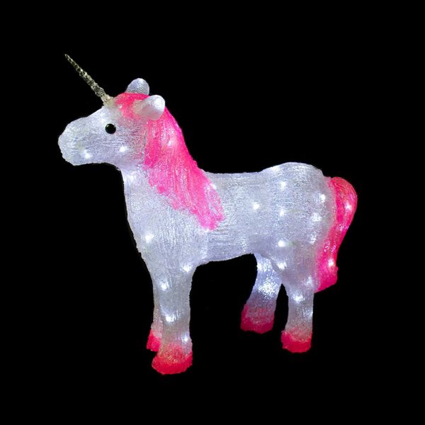 Northlight 23-in Lighted Commercial Grade Acrylic Unicorn Christmas Display Decoration