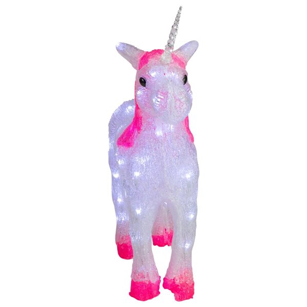 Northlight 23-in Lighted Commercial Grade Acrylic Unicorn Christmas Display Decoration