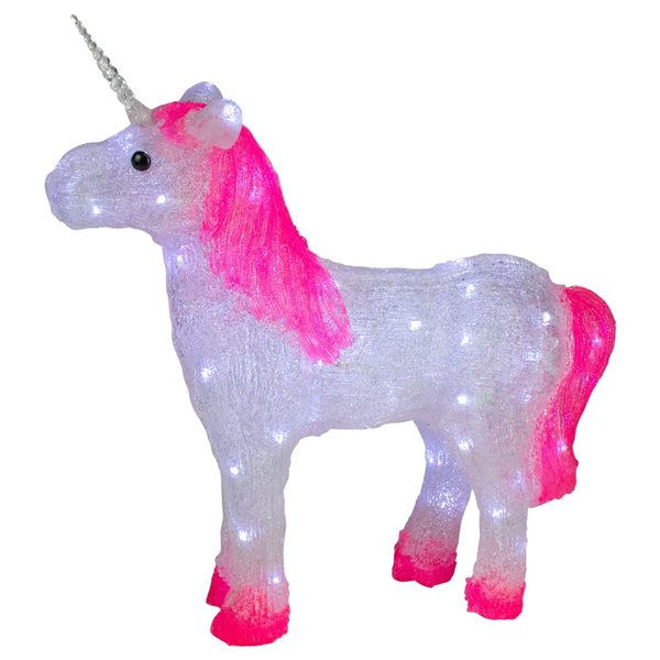 Northlight 23-in Lighted Commercial Grade Acrylic Unicorn Christmas Display Decoration