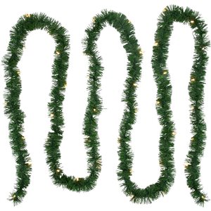 Northlight 18-ft x 3-in Pre-Lit Pine Artificial Christmas Garland  Warm White LED Lights