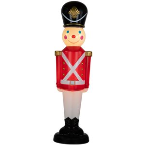 Northlight 42-in Lighted Blow Mold Toy Soldier Outdoor Christmas Decoration