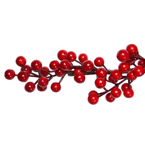 Northlight 5-ft Shiny Red Berries Artificial Twig Christmas Garland - Unlit
