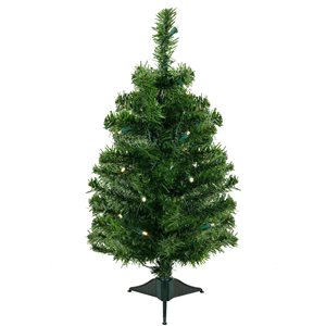 Northlight 2-ft Pre-Lit Medium Mixed Classic Pine Artificial Christmas Tree - Warm White LED Lights