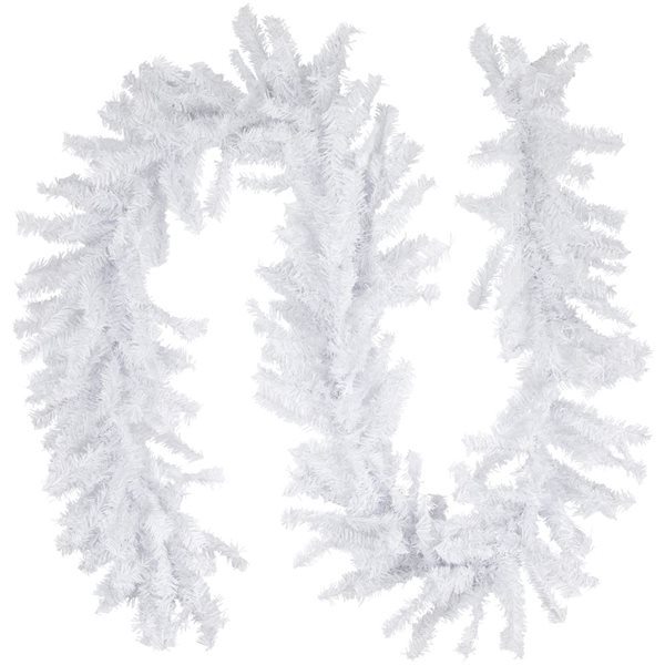 Northlight 9-ft x 14-in White Canadian Pine Artificial Christmas Garland  Unlit