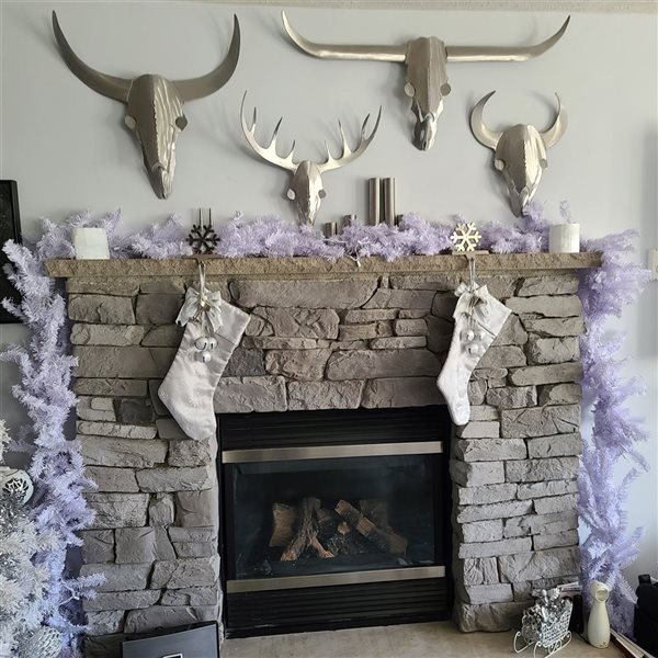 Northlight 9-ft x 14-in White Canadian Pine Artificial Christmas Garland  Unlit