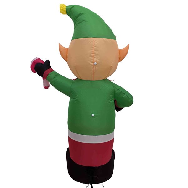 Northlight 4.25-ft Lighted Inflatable Elf Outdoor Christmas Decoration