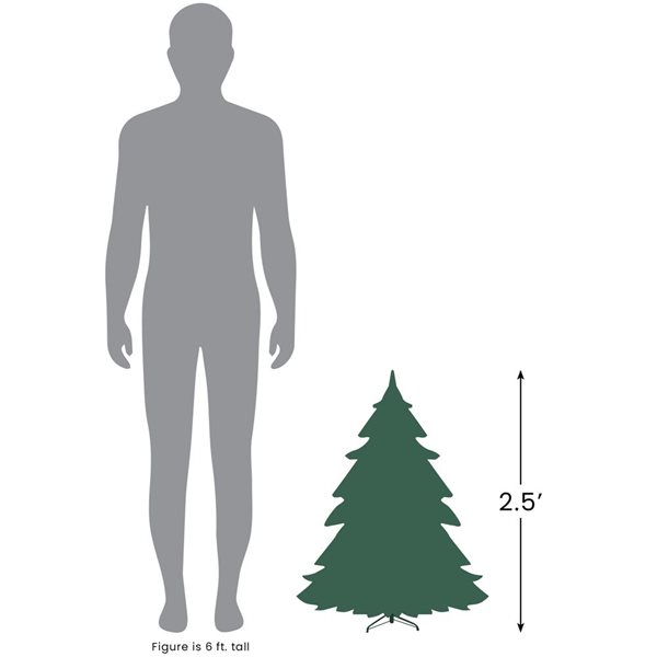 Northlight 28-in Balsam Pine Medium Artificial Christmas Tree - Unlit