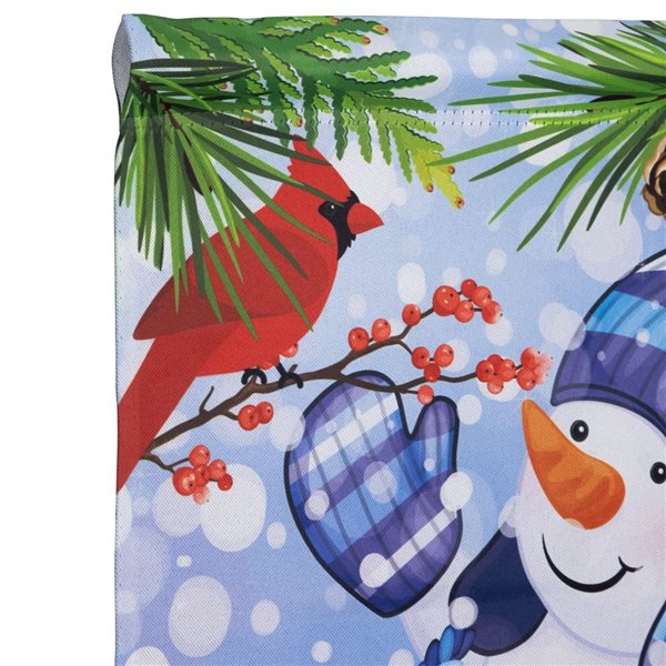 Northlight 12.5 x 18-in Let It Snow Snowman and Cardinal Outdoor Garden Flag