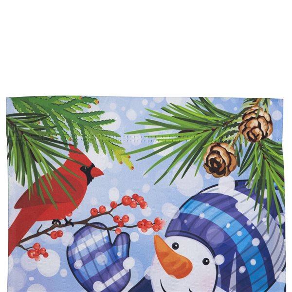 Northlight 12.5 x 18-in Let It Snow Snowman and Cardinal Outdoor Garden Flag