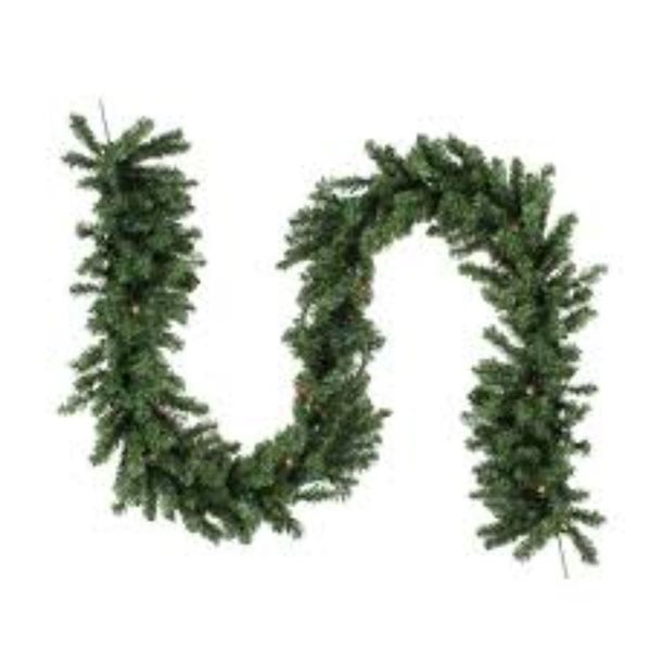 Northlight 9-ft x 10-in Pre-Lit Battery Operated Pine Artificial Christmas Garland - LED Multi Lights