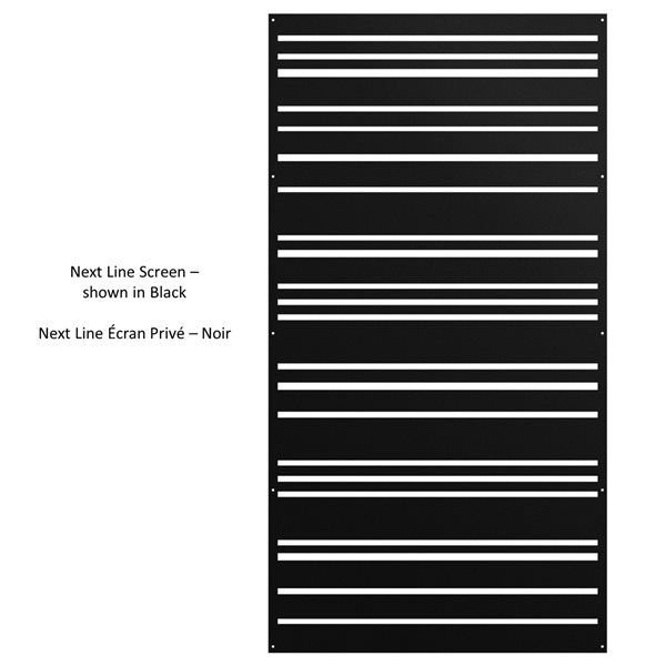 Sunbelly 36 x 68-in Aluminum Black Screen Panel - Next Line (Screen Only)