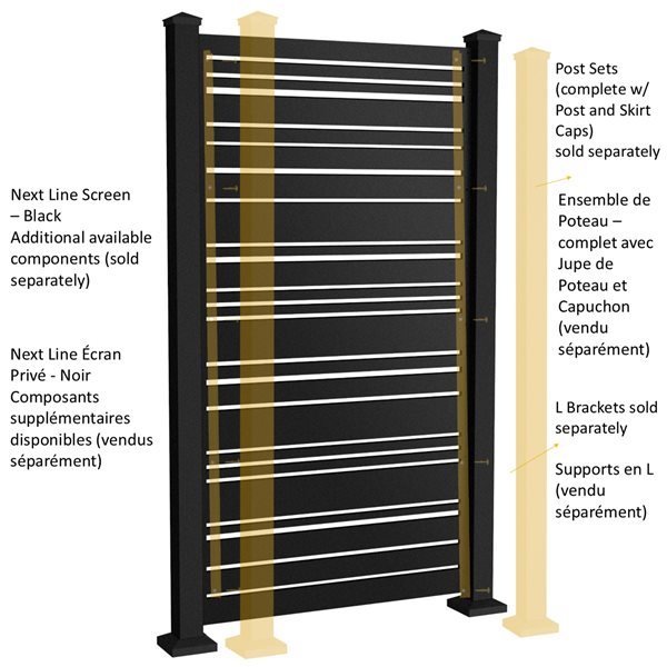 Sunbelly 36 x 68-in Aluminum Black Screen Panel - Next Line (Screen Only)
