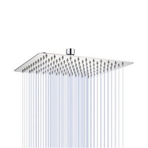 RAINLEX 10-in Square Ultra-Thin Rain Fixed Shower Head in Chrome