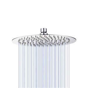 RAINLEX 10-in Round Ultra-Thin Rain Fixed Shower Head in Chrome