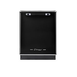 Unique Classic Retro 24-in Midnight Black Built-In Dishwasher with Stainless Steel Tub, 45 dBa