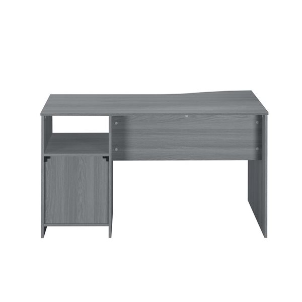 Techni Mobili Classic Computer Desk with Multiple Drawers - Grey