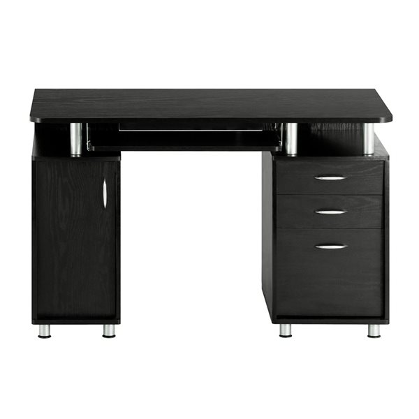 Techni Mobili Complete Workstation Computer Desk with Storage - Espresso