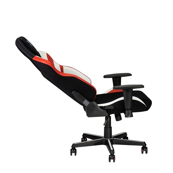 Chaise de jeu Echo TSF72 Techni Sport, noir avec rouge et blanc