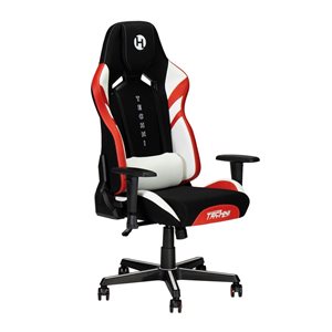 Chaise de jeu Echo TSF72 Techni Sport, noir avec rouge et blanc