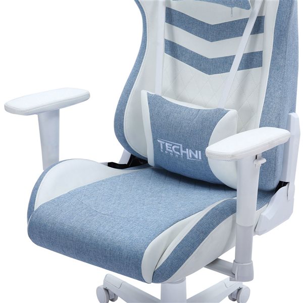 Chaise de jeu ergonomique pastel Techni Sport TS86, bleu