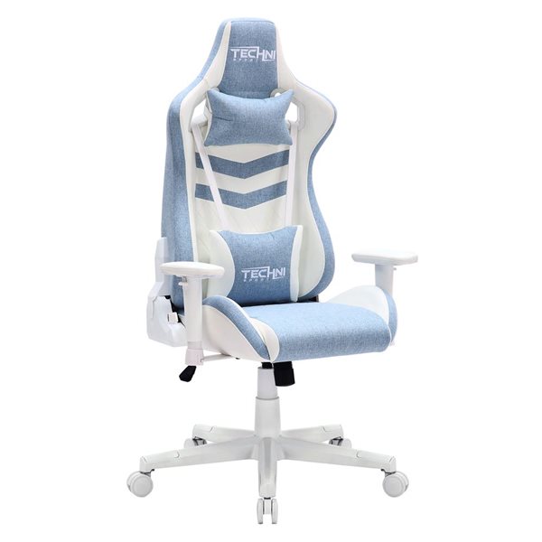 Chaise de jeu ergonomique pastel Techni Sport TS86, bleu