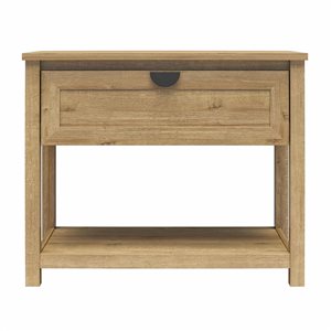 Mr. Kate Primrose Wide 1 Drawer Nightstand with Open Shelf - Natural