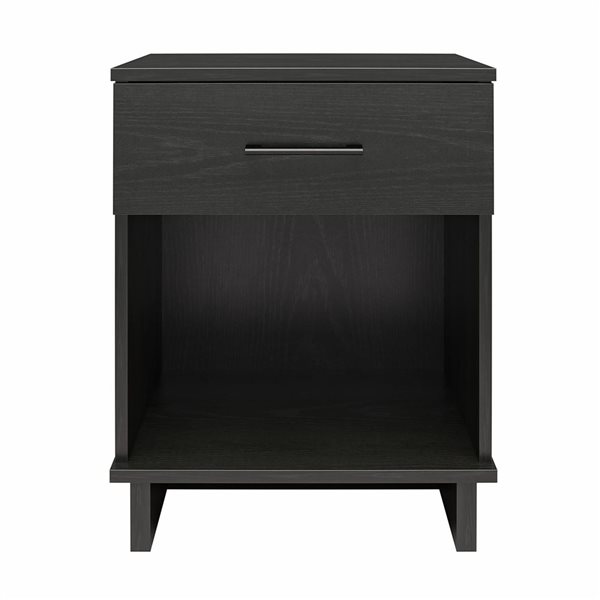 Ameriwood Home Southlander 1 Drawer Nightstand - Black Oak