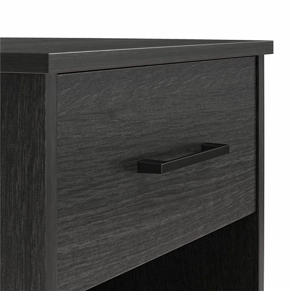 Ameriwood Home BrEZ Build Pearce Nightstand with Drawer - Black Oak