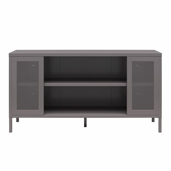 Systembuild Evolution Sunset District Metal TV Stand for Televisions up to 50-in - Graphite