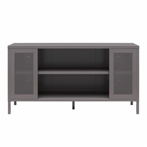 Systembuild Evolution Sunset District Metal TV Stand for Televisions up to 50-in - Graphite