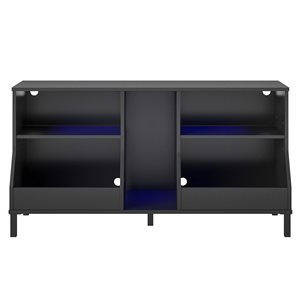 NTense Falcon Youth Gaming TV Stand w/ARGB LED Lights - Black