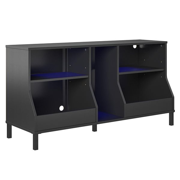 NTense Falcon Youth Gaming TV Stand w/ARGB LED Lights - Black