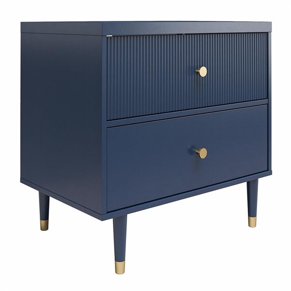 CosmoLiving by Cosmopolitan Elizabeth Nightstand - Navy