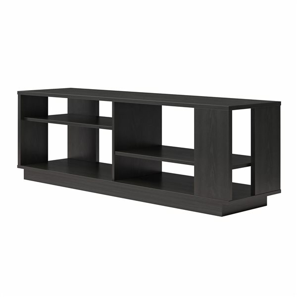 Ameriwood Home Knowle Contemporary TV Stand for Televisions up to 60-in - Black Oak