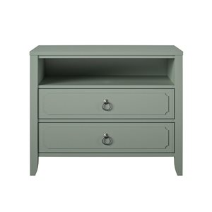 Novogratz Her Majesty 2 Drawer Nightstand - Pale Green