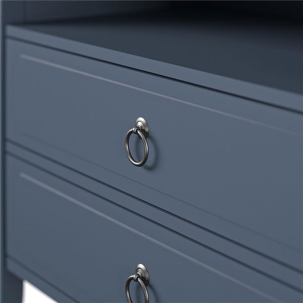 Novogratz Her Majesty 2 Drawer Nightstand - Blue