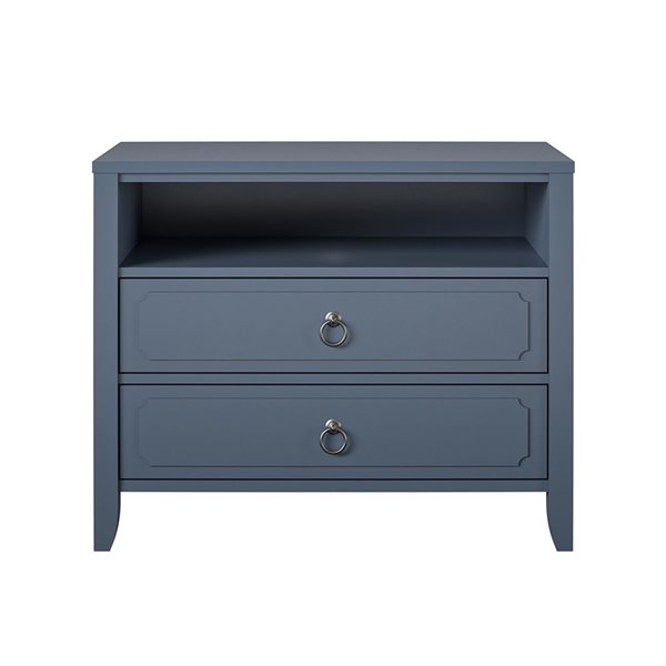 Novogratz Her Majesty 2 Drawer Nightstand - Blue