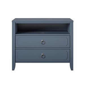 Novogratz Her Majesty 2 Drawer Nightstand - Blue