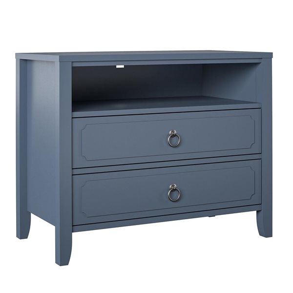 Novogratz Her Majesty 2 Drawer Nightstand - Blue