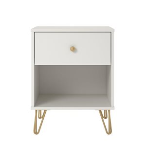 Table de nuit Finley de Novogratz, blanc