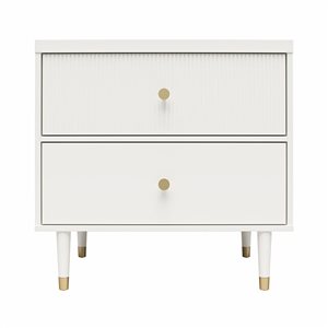 CosmoLiving by Cosmopolitan Elizabeth Nightstand - White