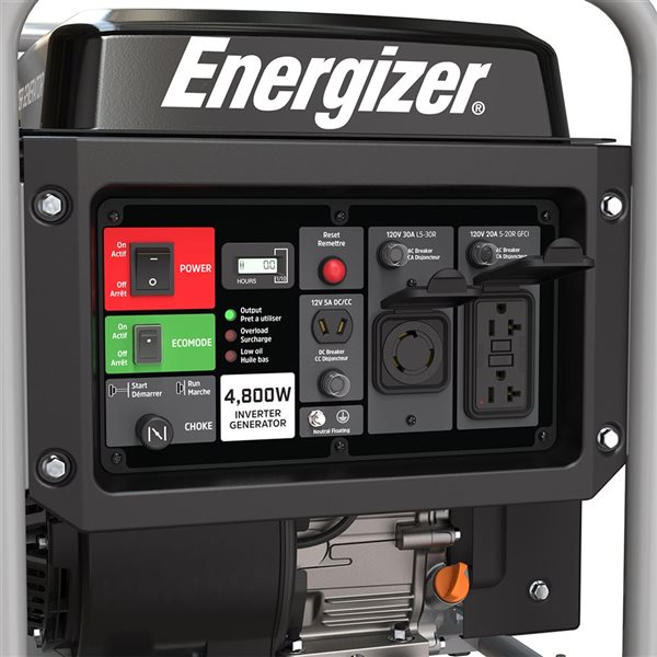 Génératrice à onduleur à onde sinusoïdale compacte Energizer eZV4800 de 4 800 W