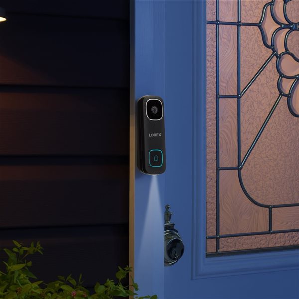 Lorex 2K Wi-Fi Black Home Surveillance Video Doorbell