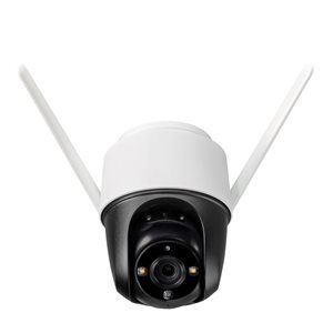 Caméra de sécurité Wi-Fi d'extérieur panoramique et inclinable Lorex 2K, 32 Go, blanc