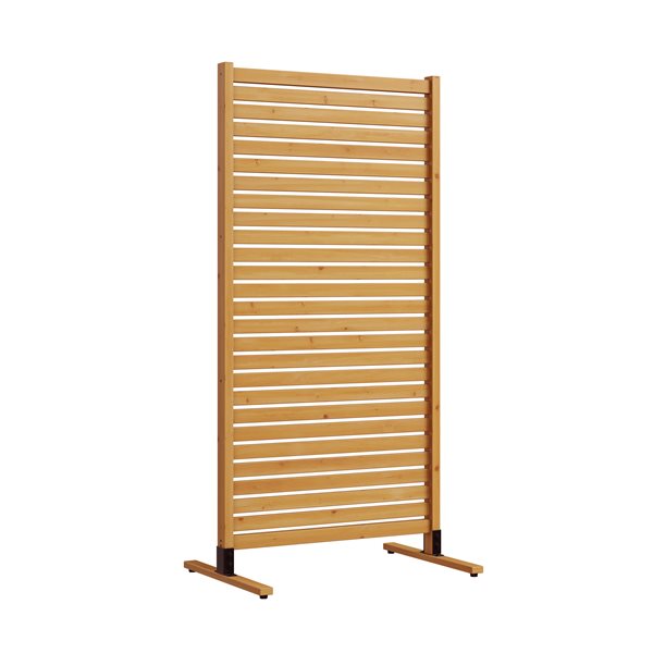 Enclo Privacy Screens Tiaga 6 x 3-ft Freestanding or Surface Mounted Slatted Wood Fence Panel