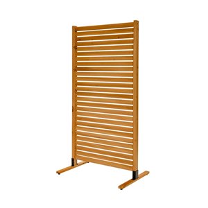 Enclo Privacy Screens Tiaga 6 x 3-ft Freestanding or Surface Mounted Slatted Wood Fence Panel